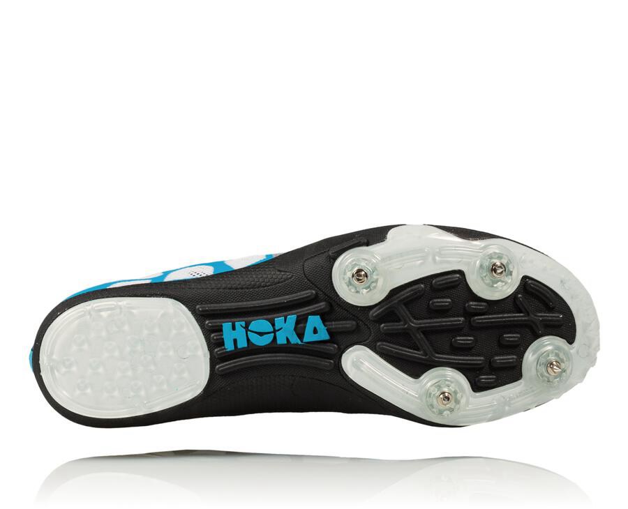 Hoka Australia One One Rocket X - Mens Spikes White/Blue - VPXHO-8147